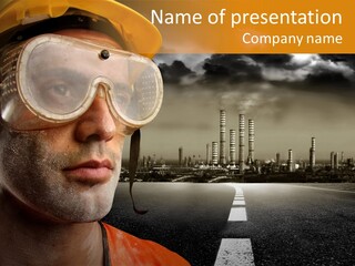 Man Way Occupation PowerPoint Template