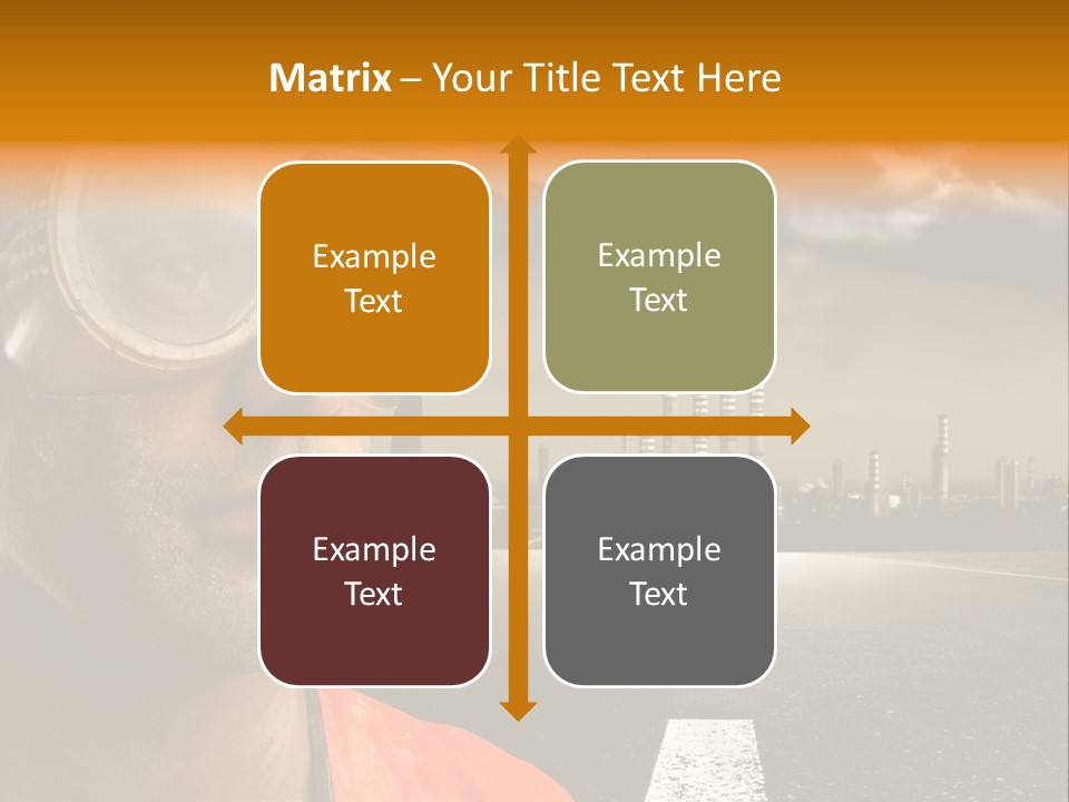 Man Way Occupation PowerPoint Template