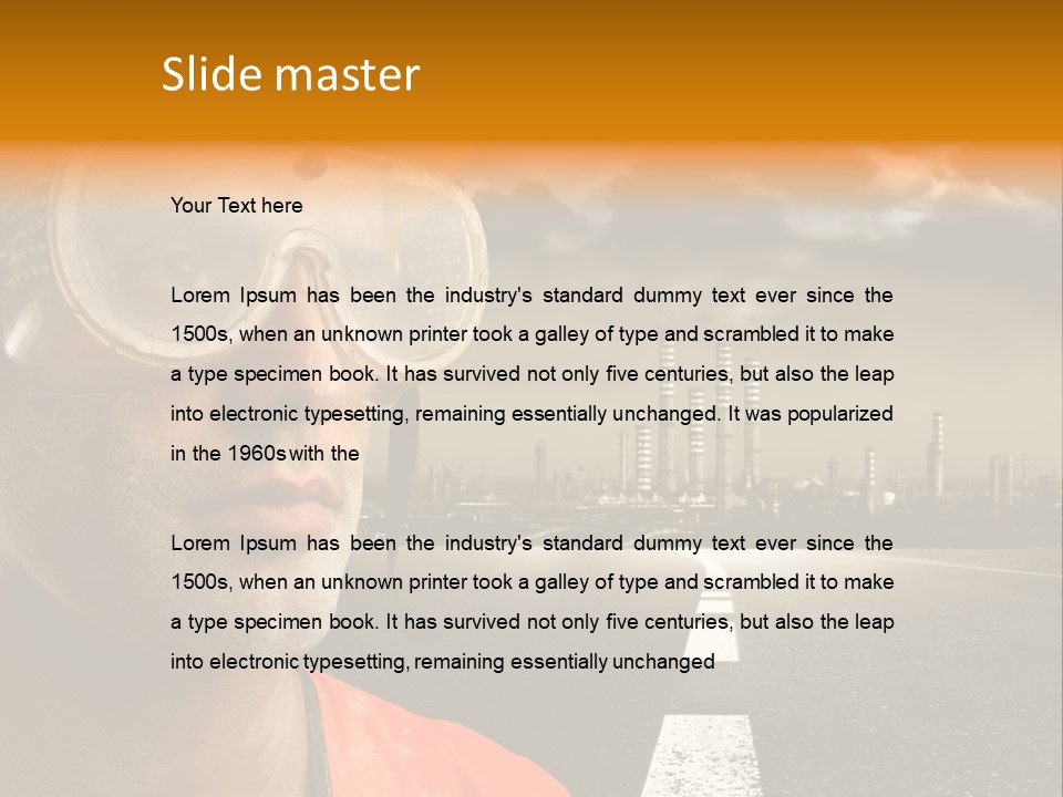 Man Way Occupation PowerPoint Template