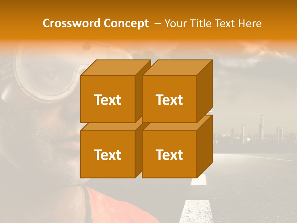 Man Way Occupation PowerPoint Template
