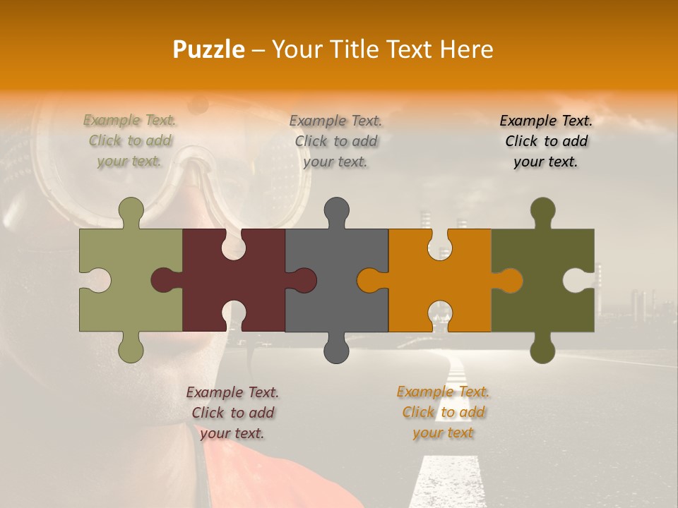 Man Way Occupation PowerPoint Template