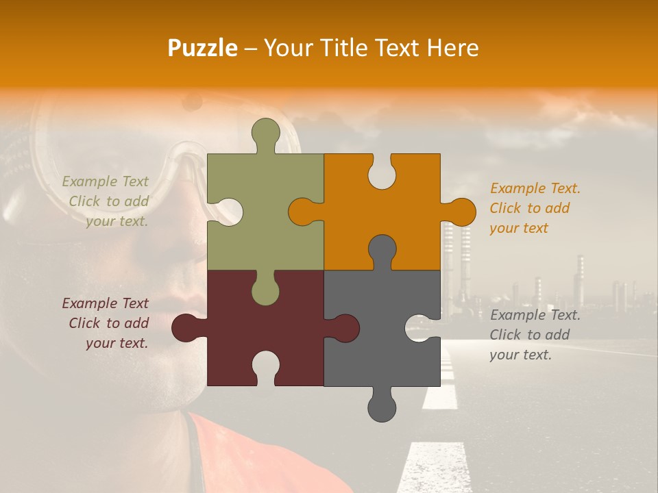 Man Way Occupation PowerPoint Template