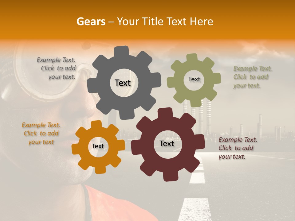 Man Way Occupation PowerPoint Template