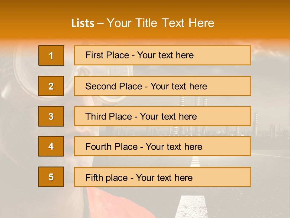 Man Way Occupation PowerPoint Template