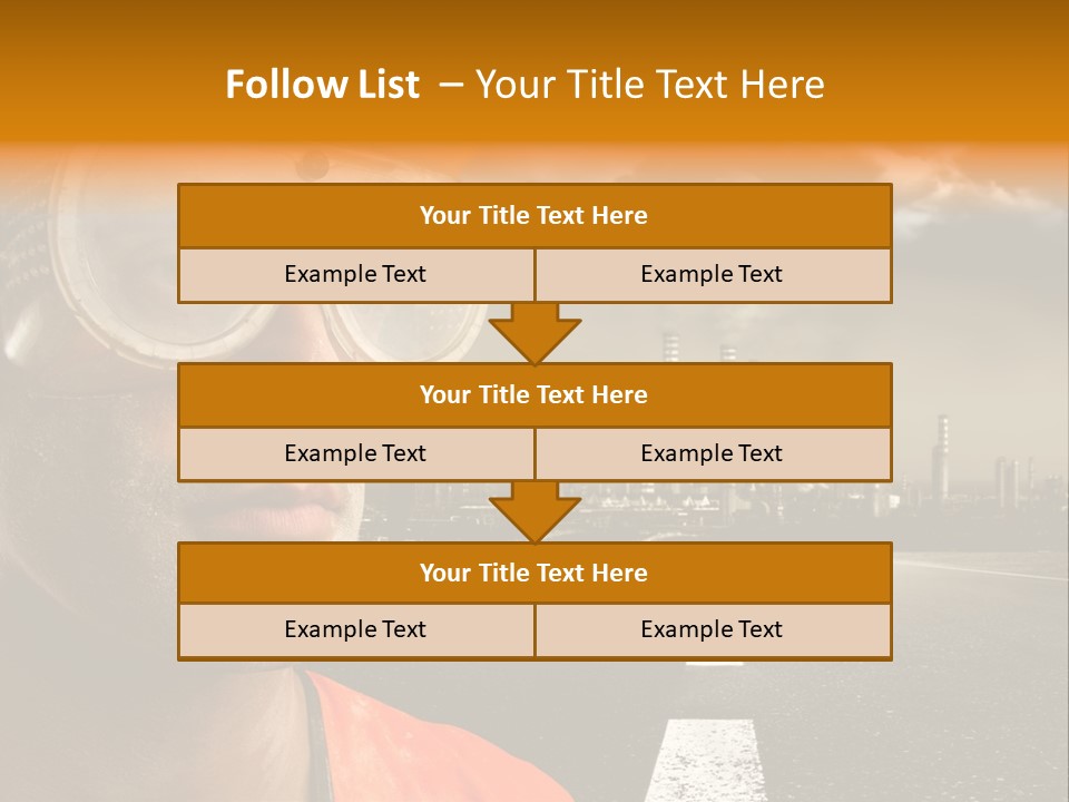 Man Way Occupation PowerPoint Template