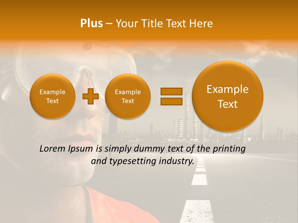 Man Way Occupation PowerPoint Template