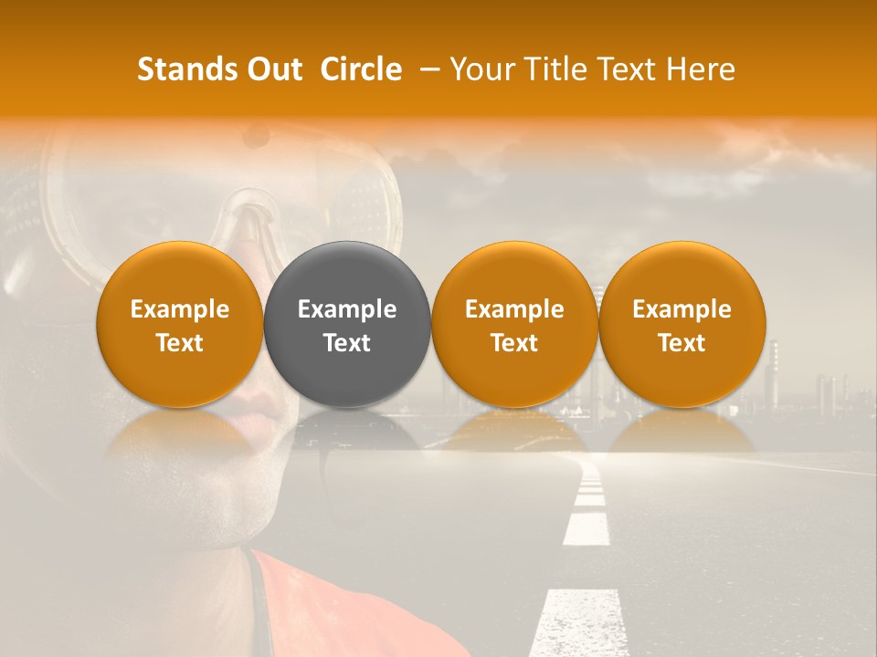 Man Way Occupation PowerPoint Template