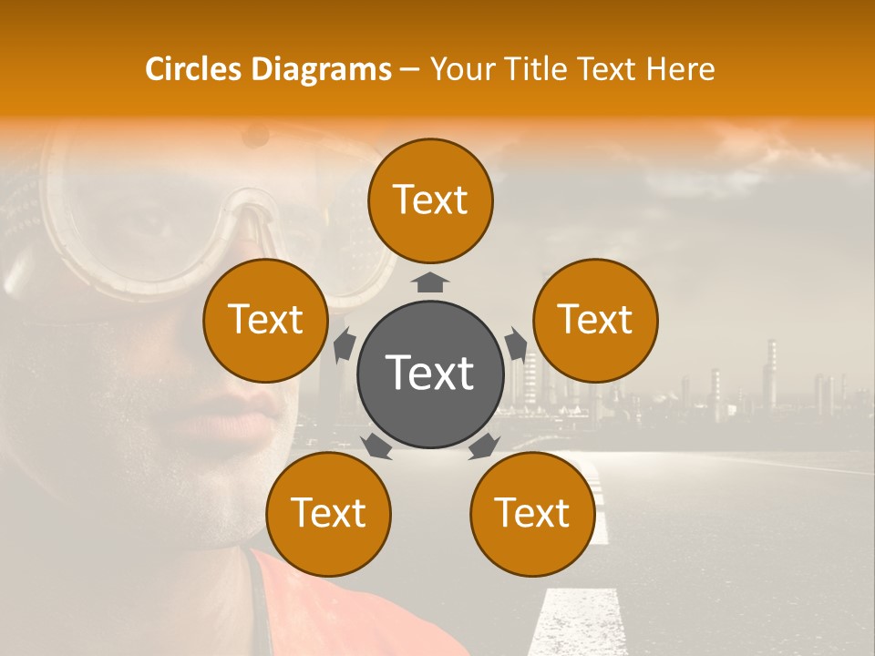 Man Way Occupation PowerPoint Template