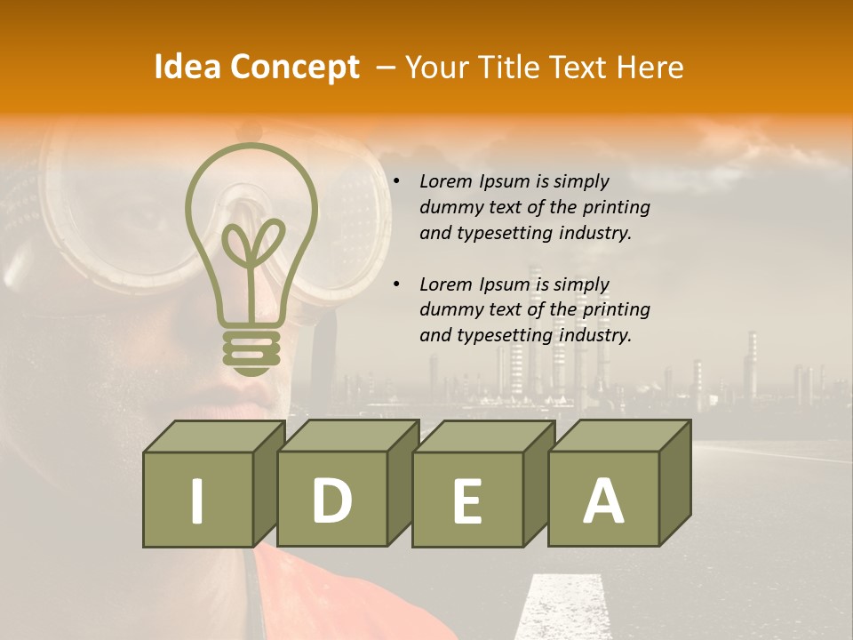 Man Way Occupation PowerPoint Template