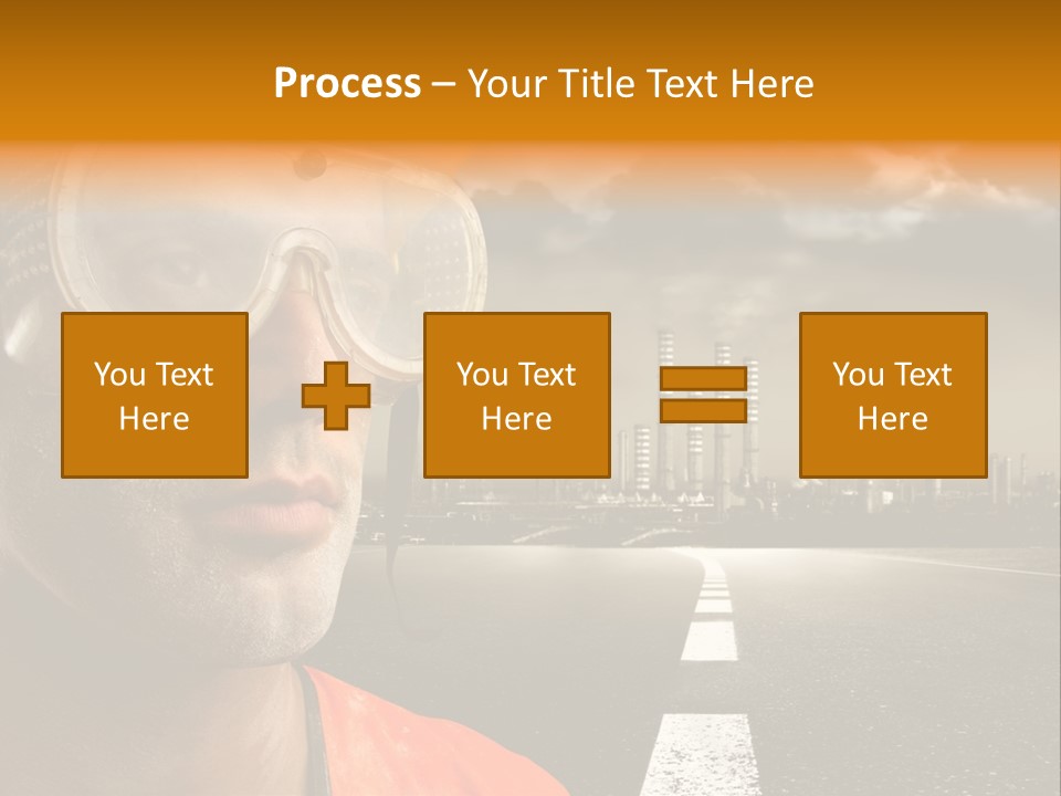 Man Way Occupation PowerPoint Template