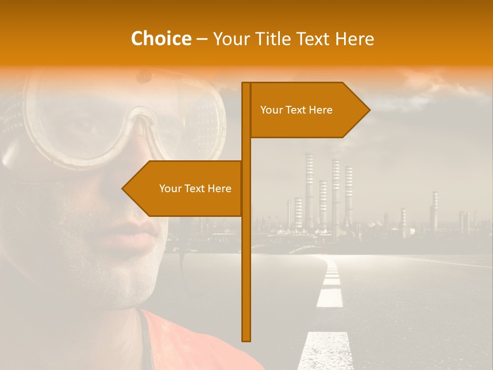 Man Way Occupation PowerPoint Template
