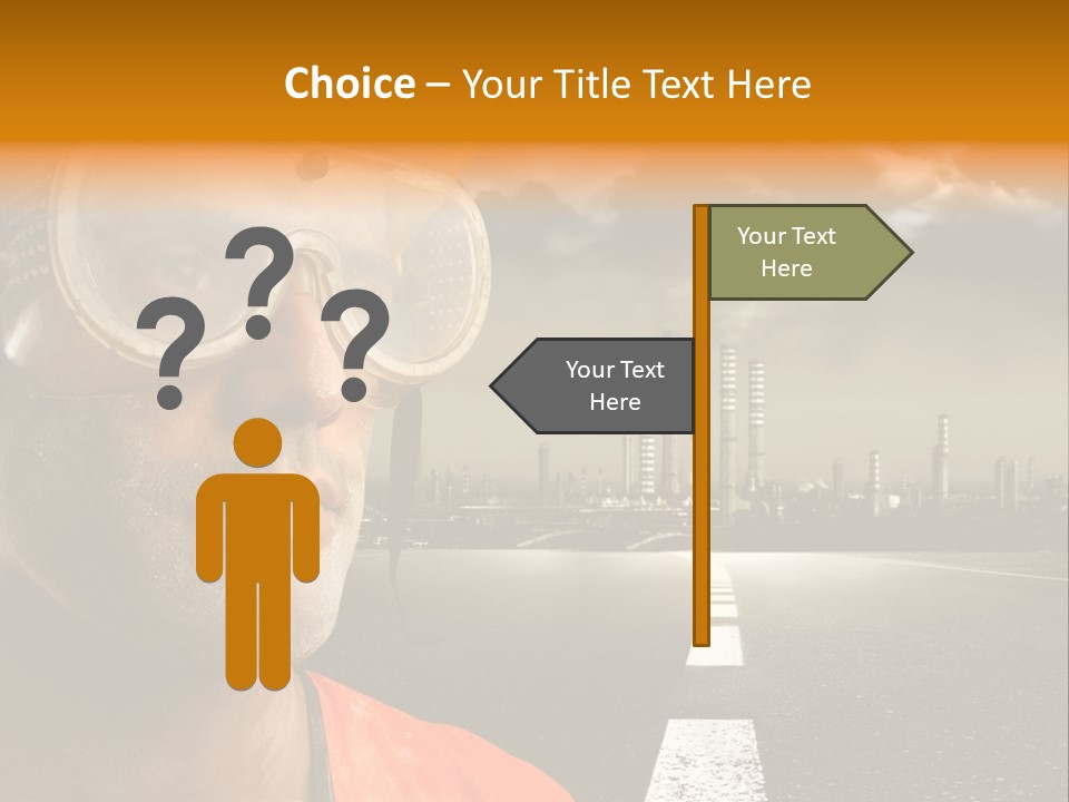 Man Way Occupation PowerPoint Template