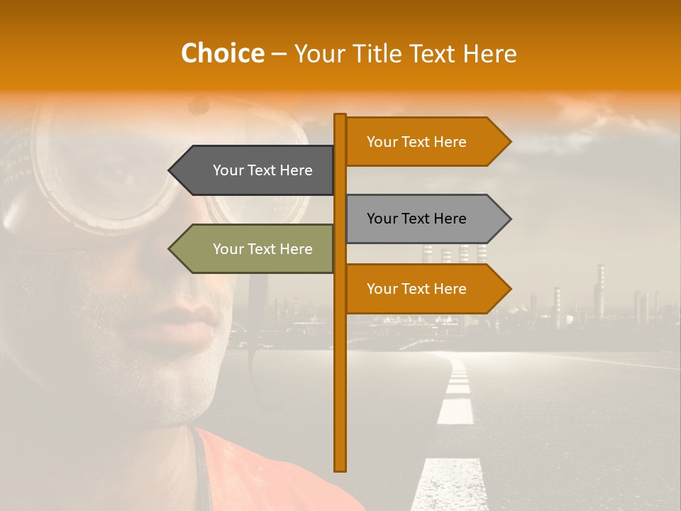Man Way Occupation PowerPoint Template