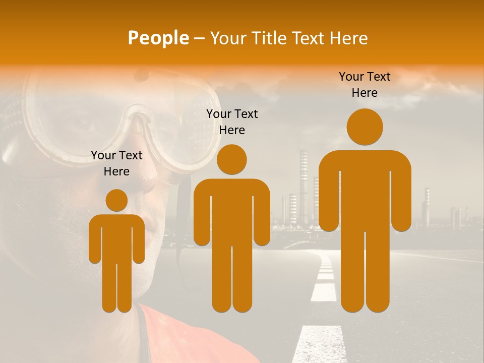 Man Way Occupation PowerPoint Template