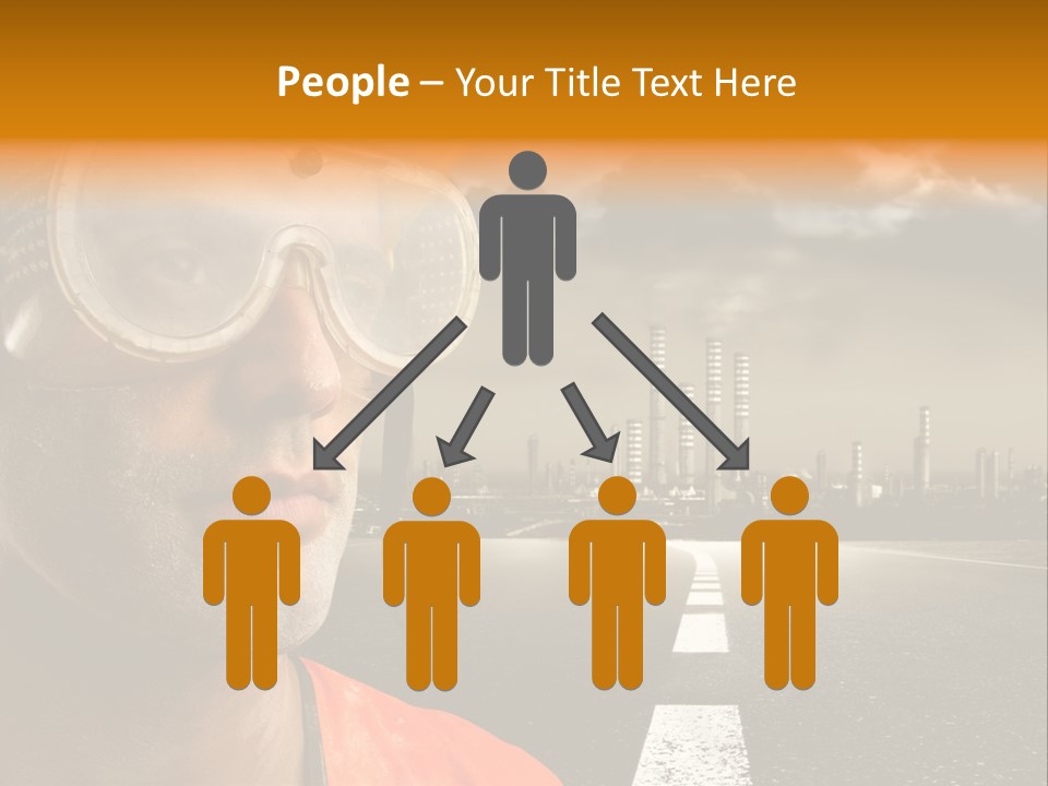 Man Way Occupation PowerPoint Template