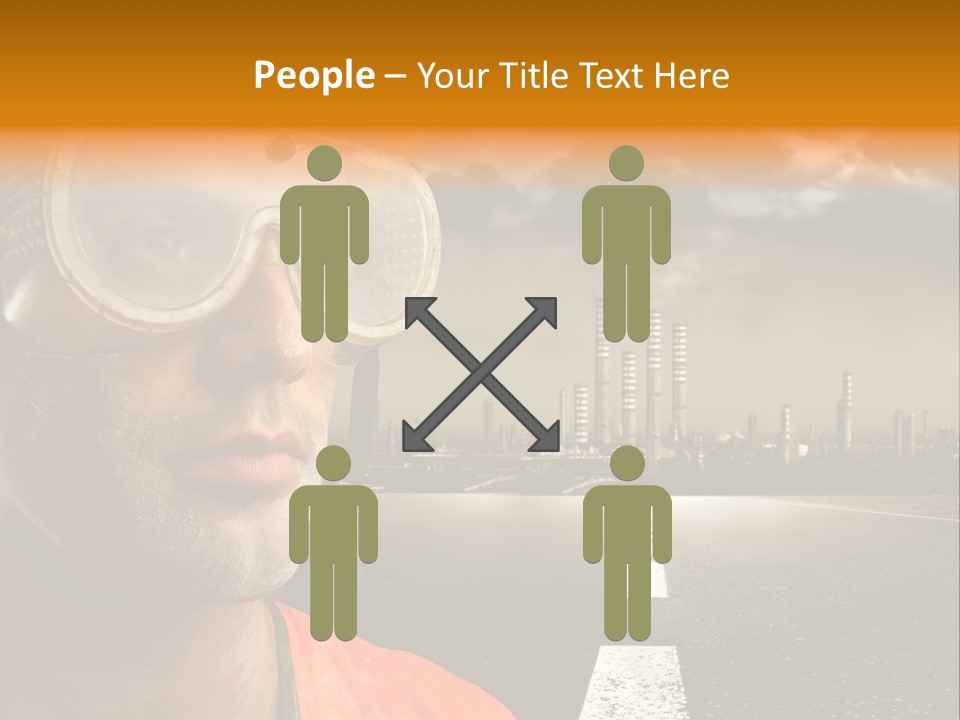 Man Way Occupation PowerPoint Template