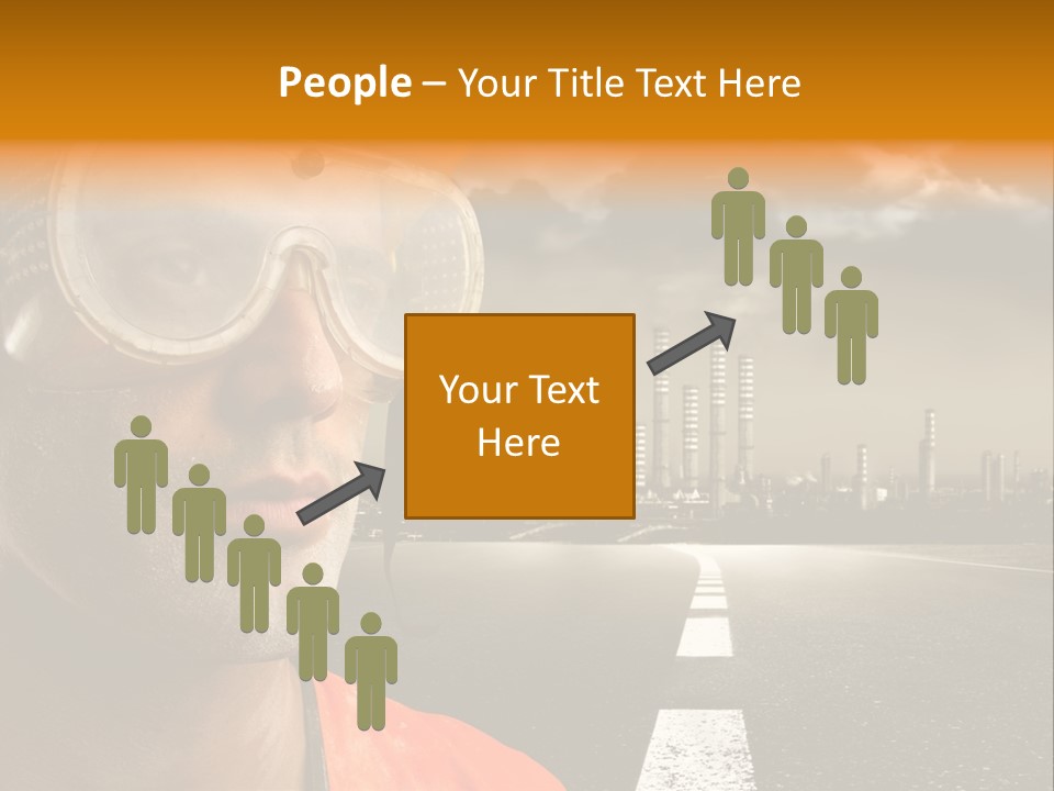 Man Way Occupation PowerPoint Template