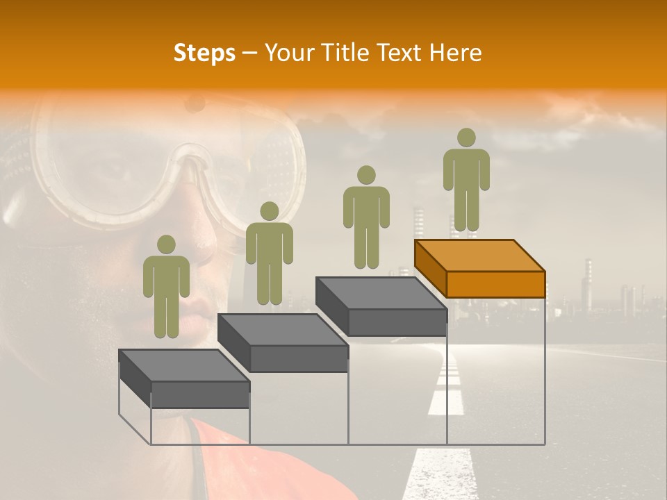 Man Way Occupation PowerPoint Template