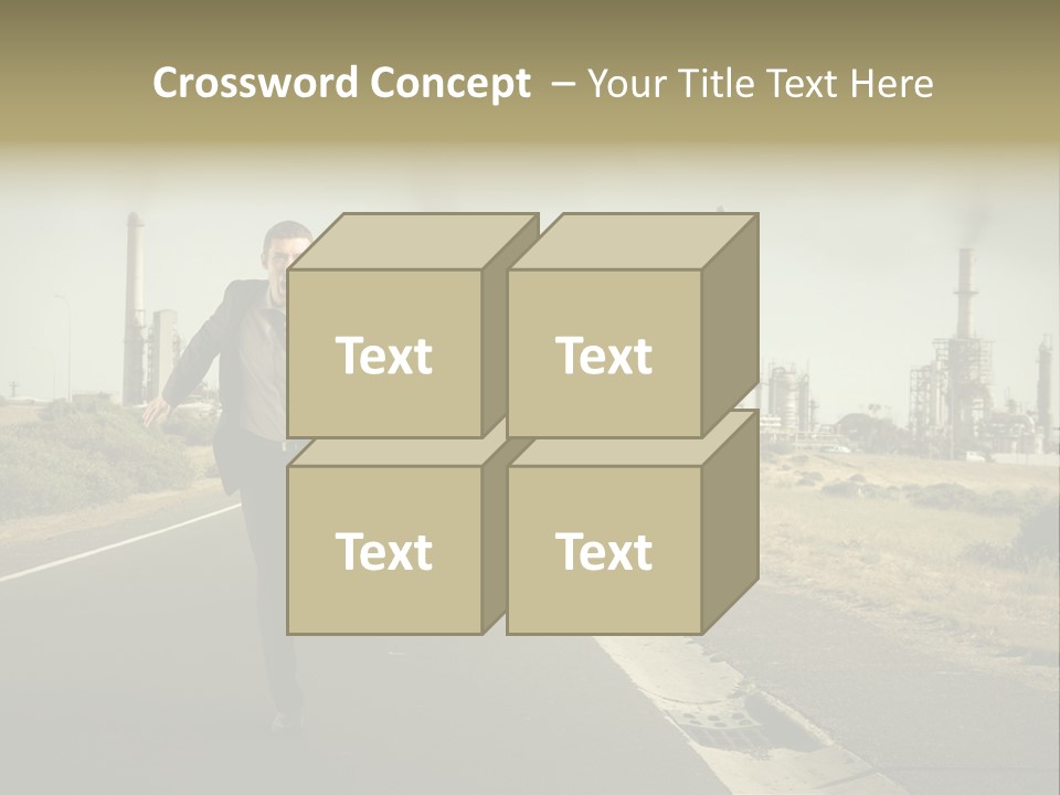 Scream Man  PowerPoint Template