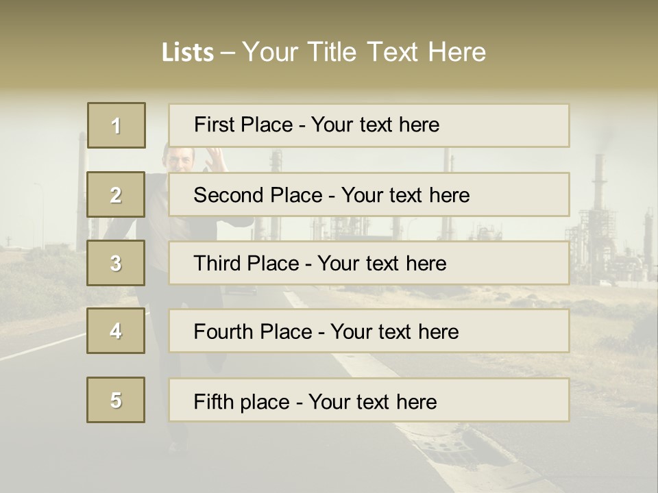 Scream Man  PowerPoint Template