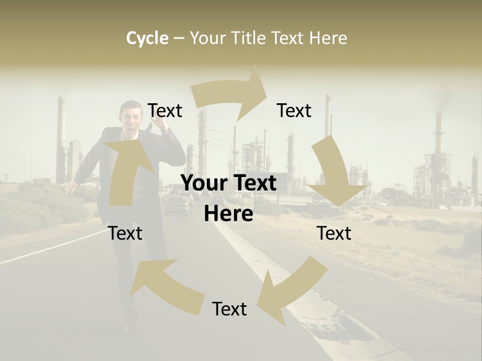 Scream Man  PowerPoint Template