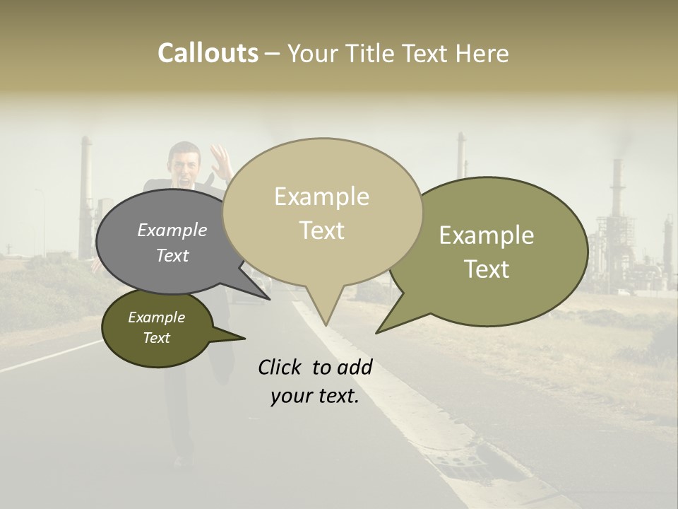 Scream Man  PowerPoint Template