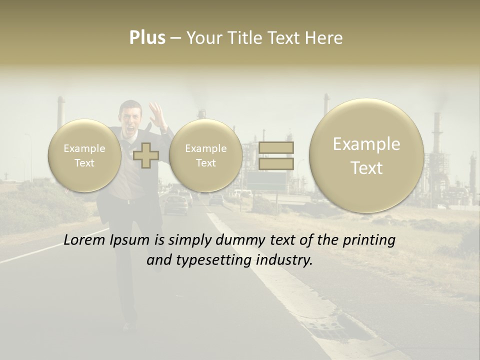 Scream Man  PowerPoint Template
