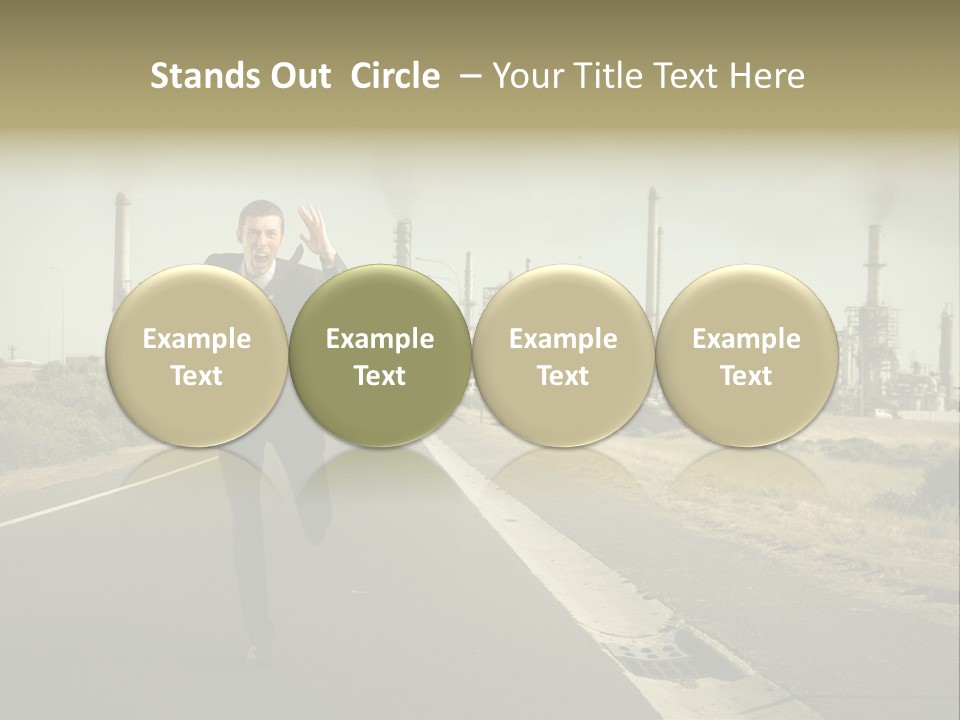 Scream Man  PowerPoint Template