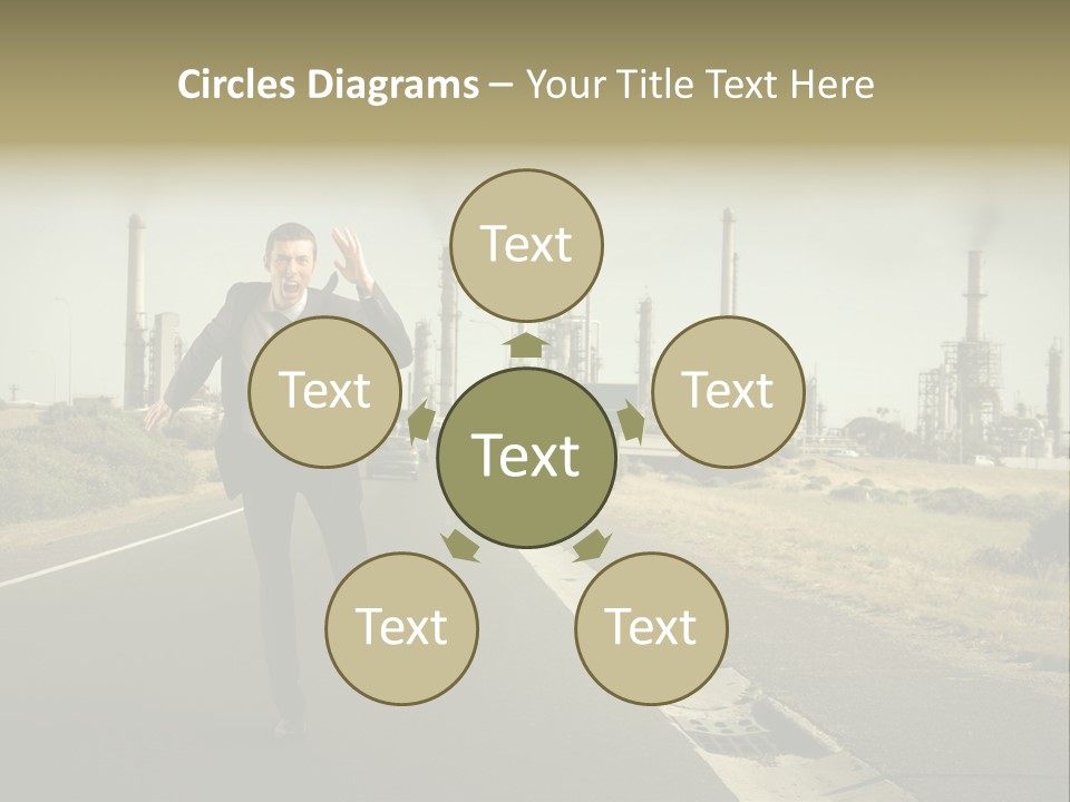 Scream Man  PowerPoint Template