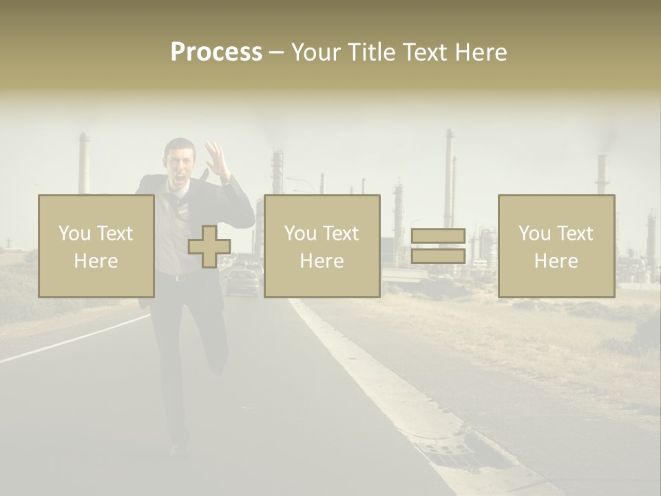 Scream Man  PowerPoint Template