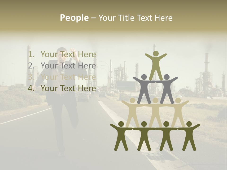 Scream Man  PowerPoint Template