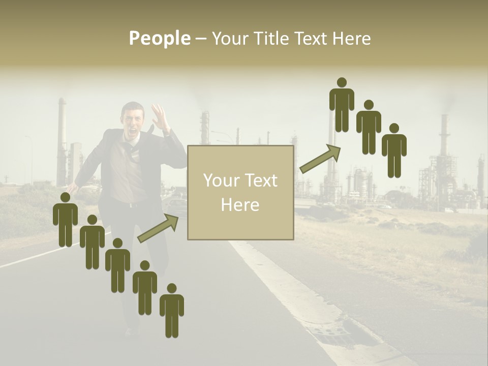 Scream Man  PowerPoint Template