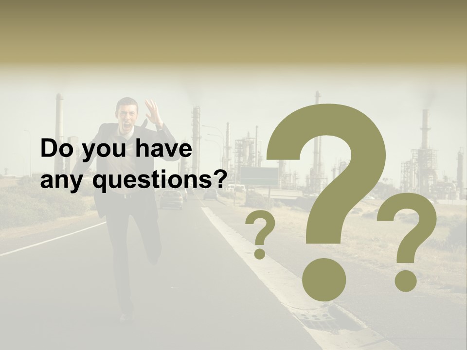 Scream Man  PowerPoint Template