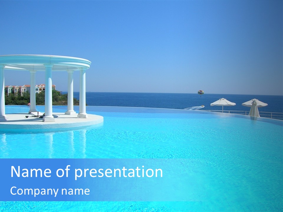 Vacances Paradis Mediterrann PowerPoint Template