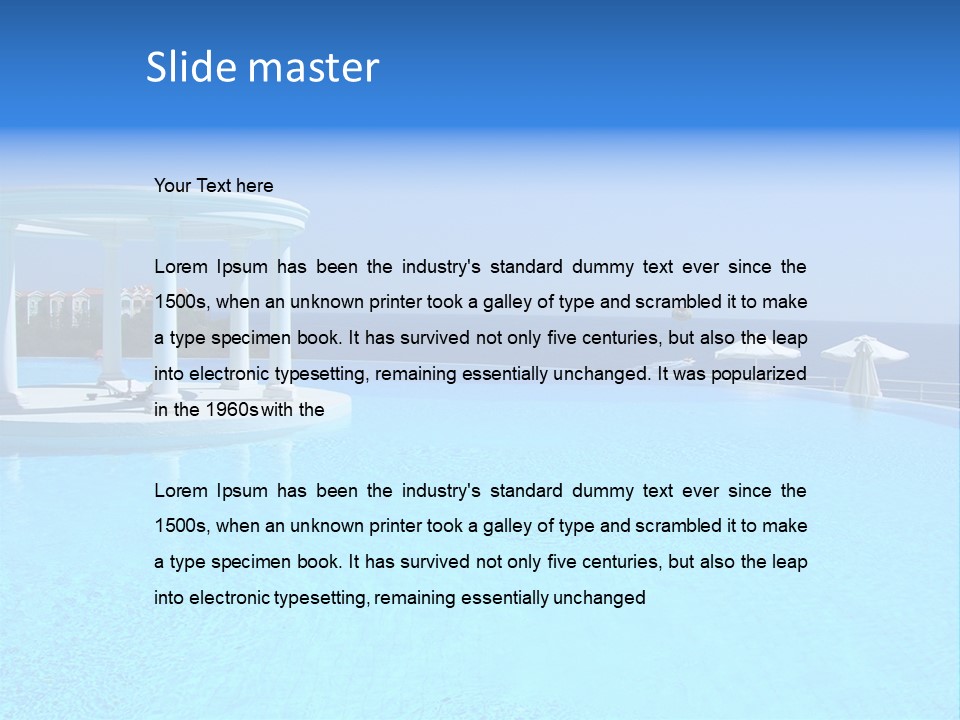 Vacances Paradis Mediterrann PowerPoint Template