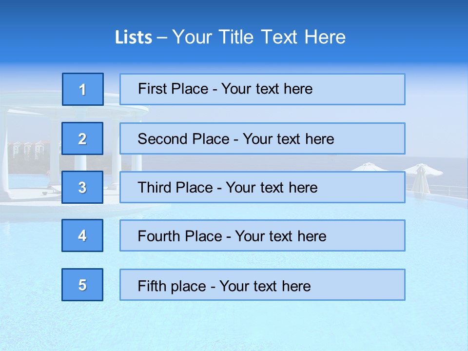 Vacances Paradis Mediterrann PowerPoint Template