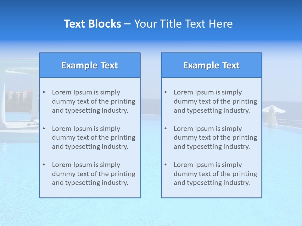 Vacances Paradis Mediterrann PowerPoint Template