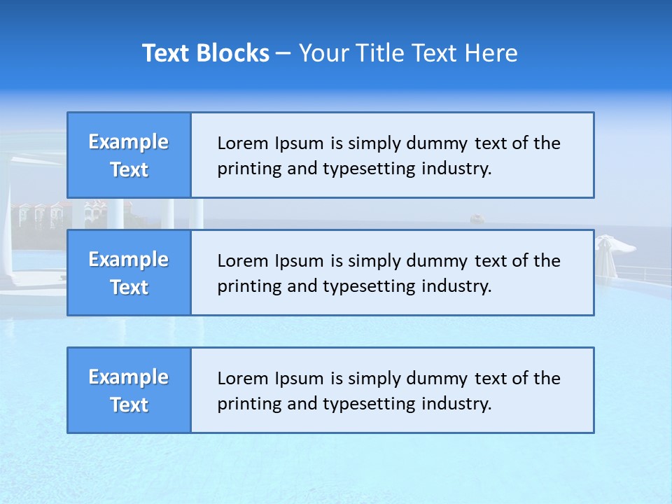 Vacances Paradis Mediterrann PowerPoint Template