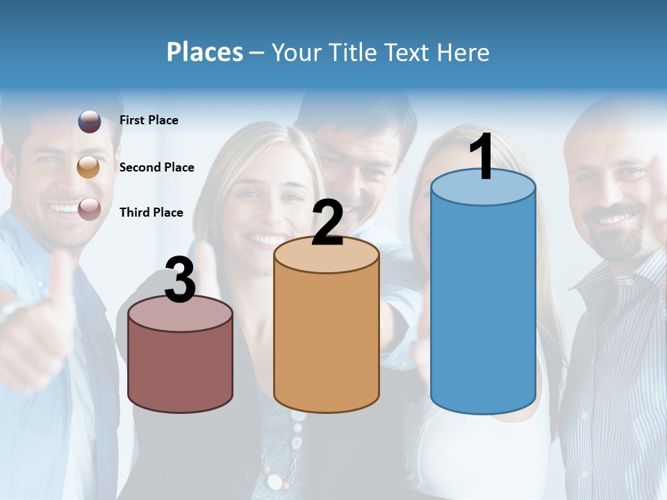 Male Blur Young PowerPoint Template