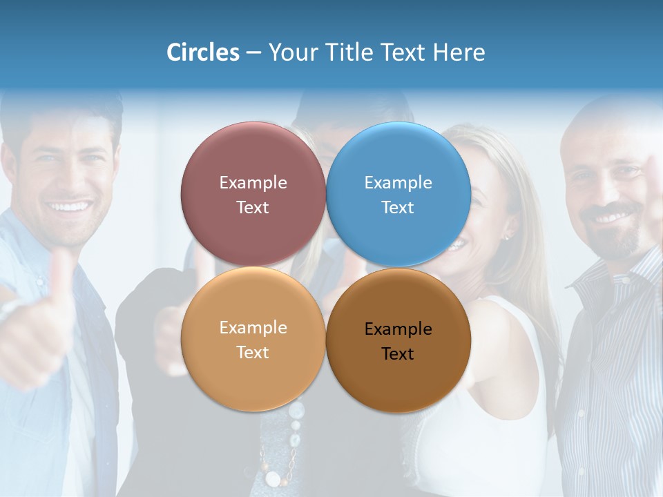 Male Blur Young PowerPoint Template