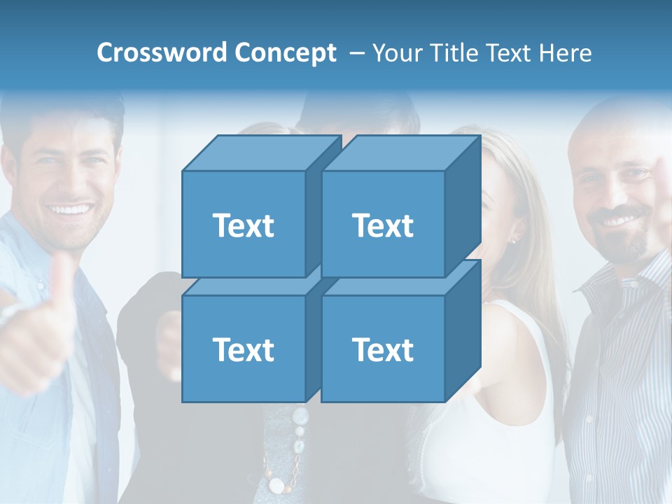 Male Blur Young PowerPoint Template