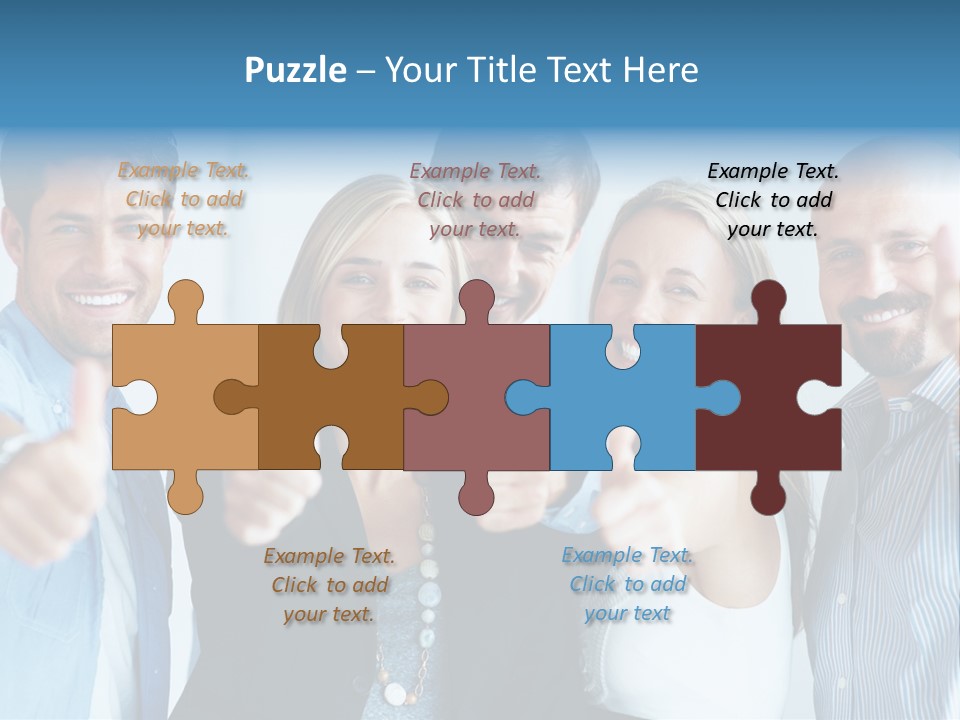 Male Blur Young PowerPoint Template