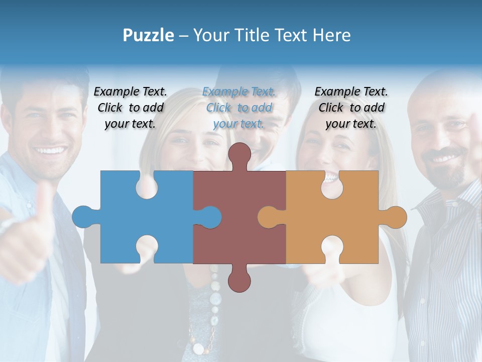 Male Blur Young PowerPoint Template