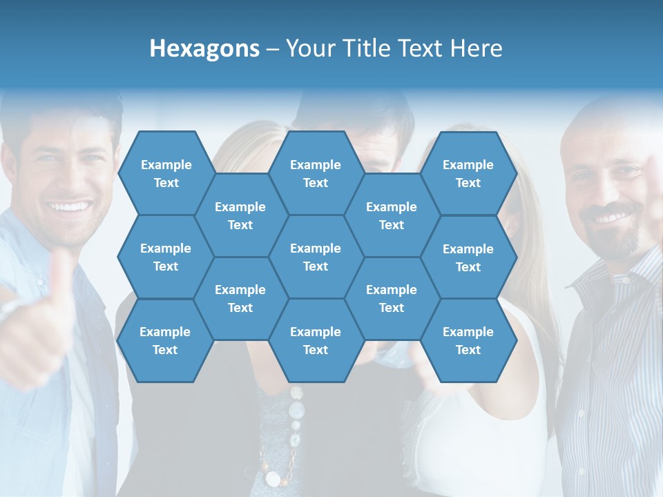 Male Blur Young PowerPoint Template