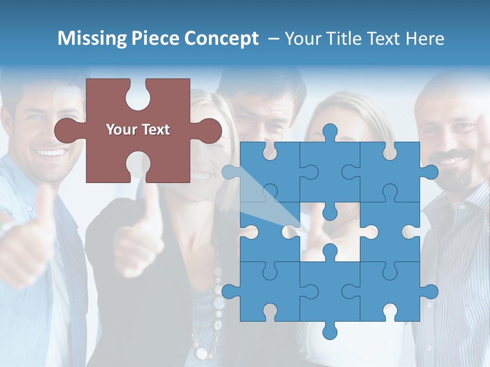 Male Blur Young PowerPoint Template