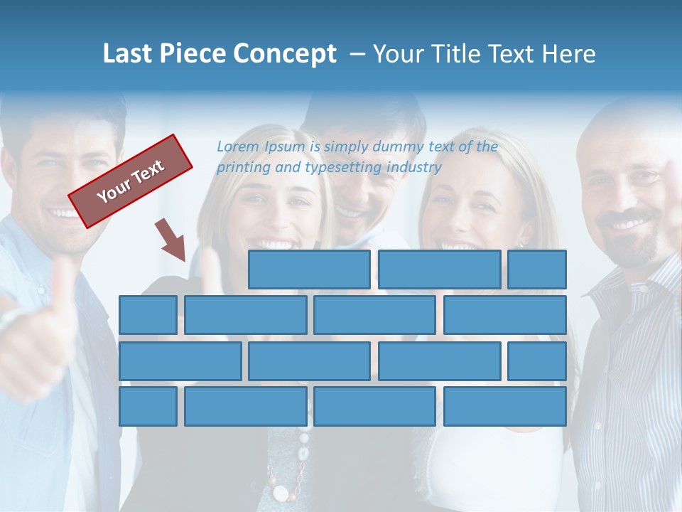 Male Blur Young PowerPoint Template