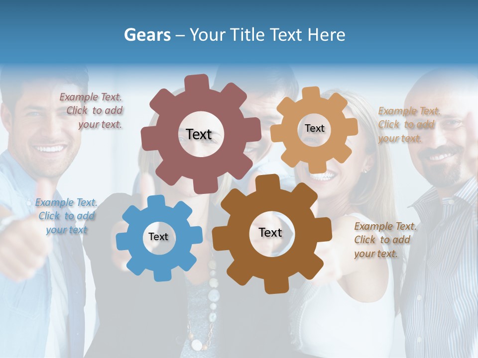 Male Blur Young PowerPoint Template