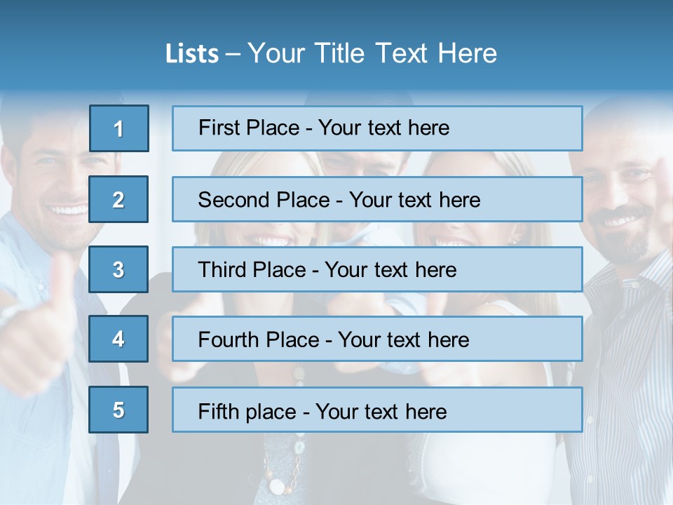 Male Blur Young PowerPoint Template