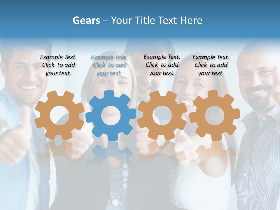 Male Blur Young PowerPoint Template