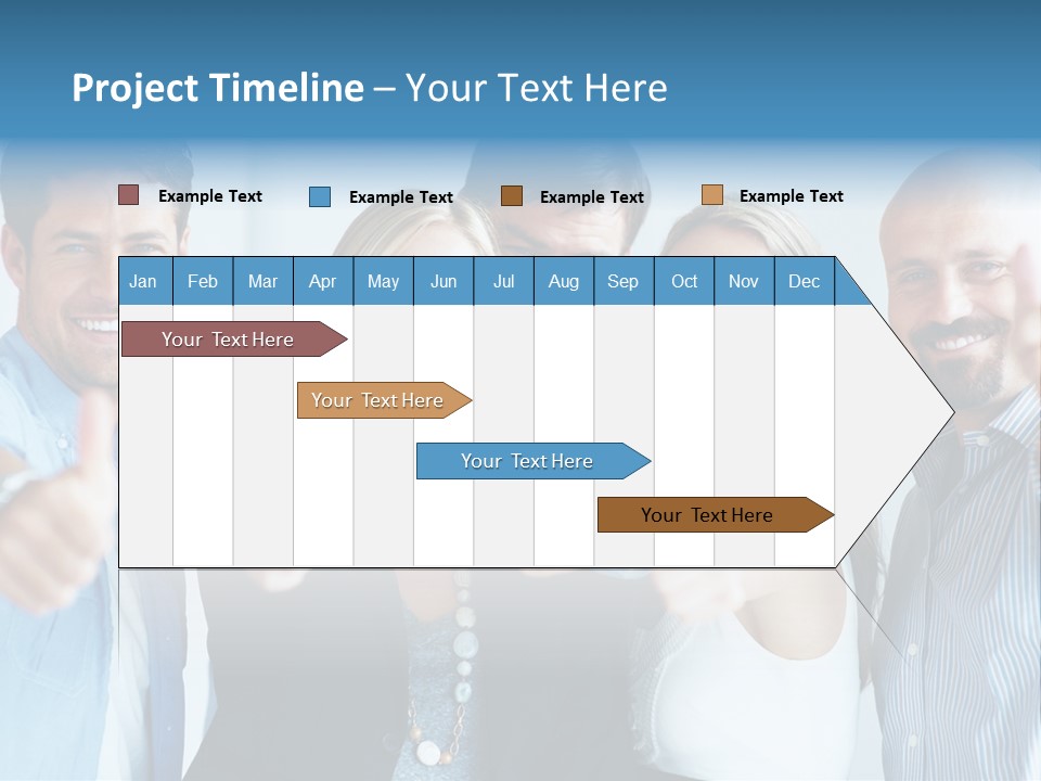 Male Blur Young PowerPoint Template